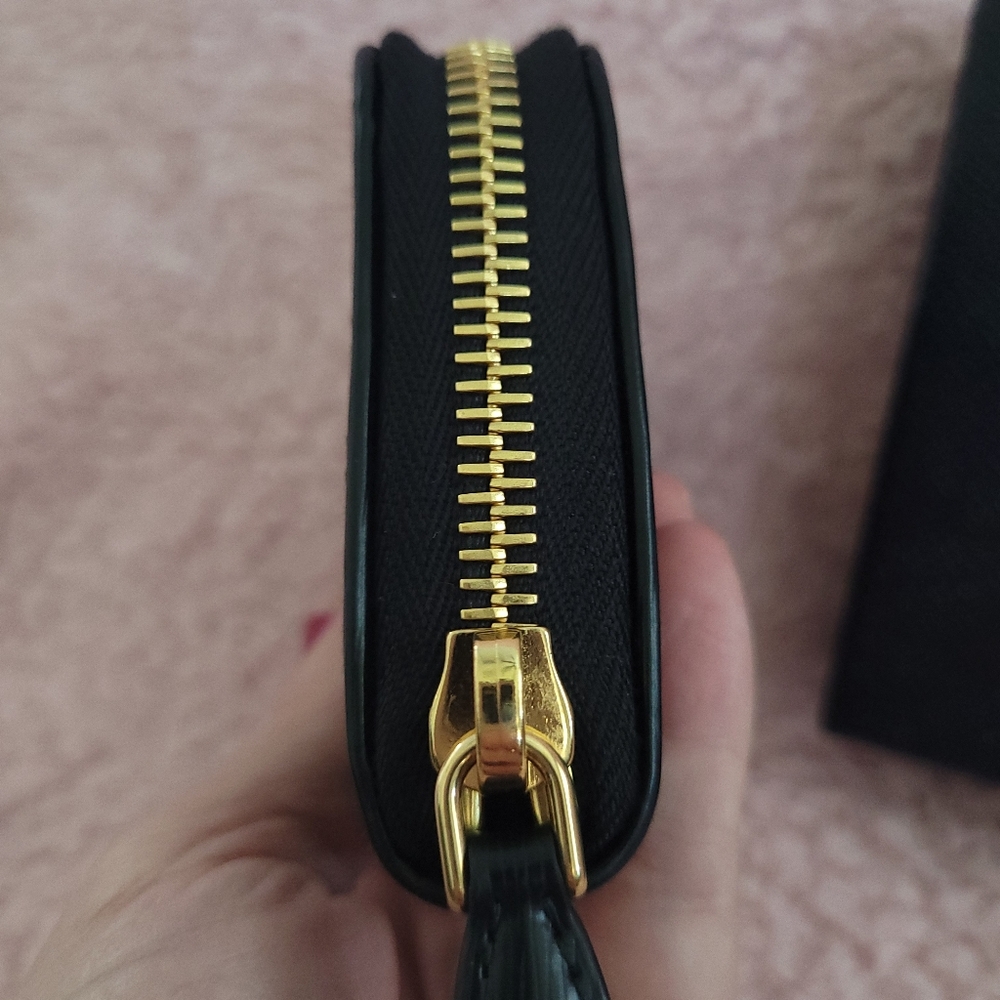Prada Black Wallet with Gold Accents - Picture 5 of 16